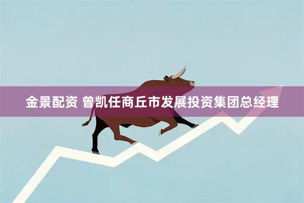 金景配资 曾凯任商丘市发展投资集团总经理