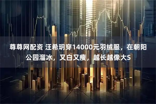 尊尊网配资 汪希玥穿14000元羽绒服，在朝阳公园溜冰，又白又瘦，越长越像大S